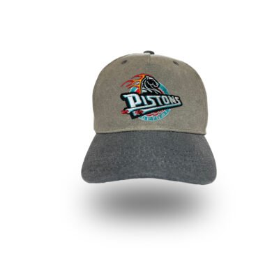 Detroit Pistons retro logo baseball hat by Bermuda Brims