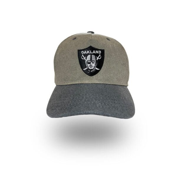 Oakland Raiders retro logo baseball hat by Bermuda Brims