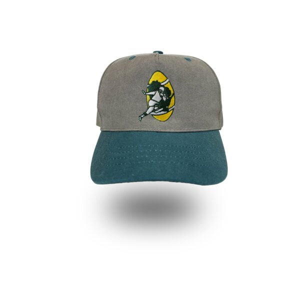 Green Bay Packers retro logo baseball hat by Bermuda Brims