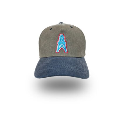 Houston Oilers retro logo baseball hat by Bermuda Brims